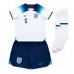 Tanie Strój piłkarski Anglia John Stones #5 Koszulka Podstawowej dla dziecięce MŚ 2022 Krótkie Rękawy (+ szorty)